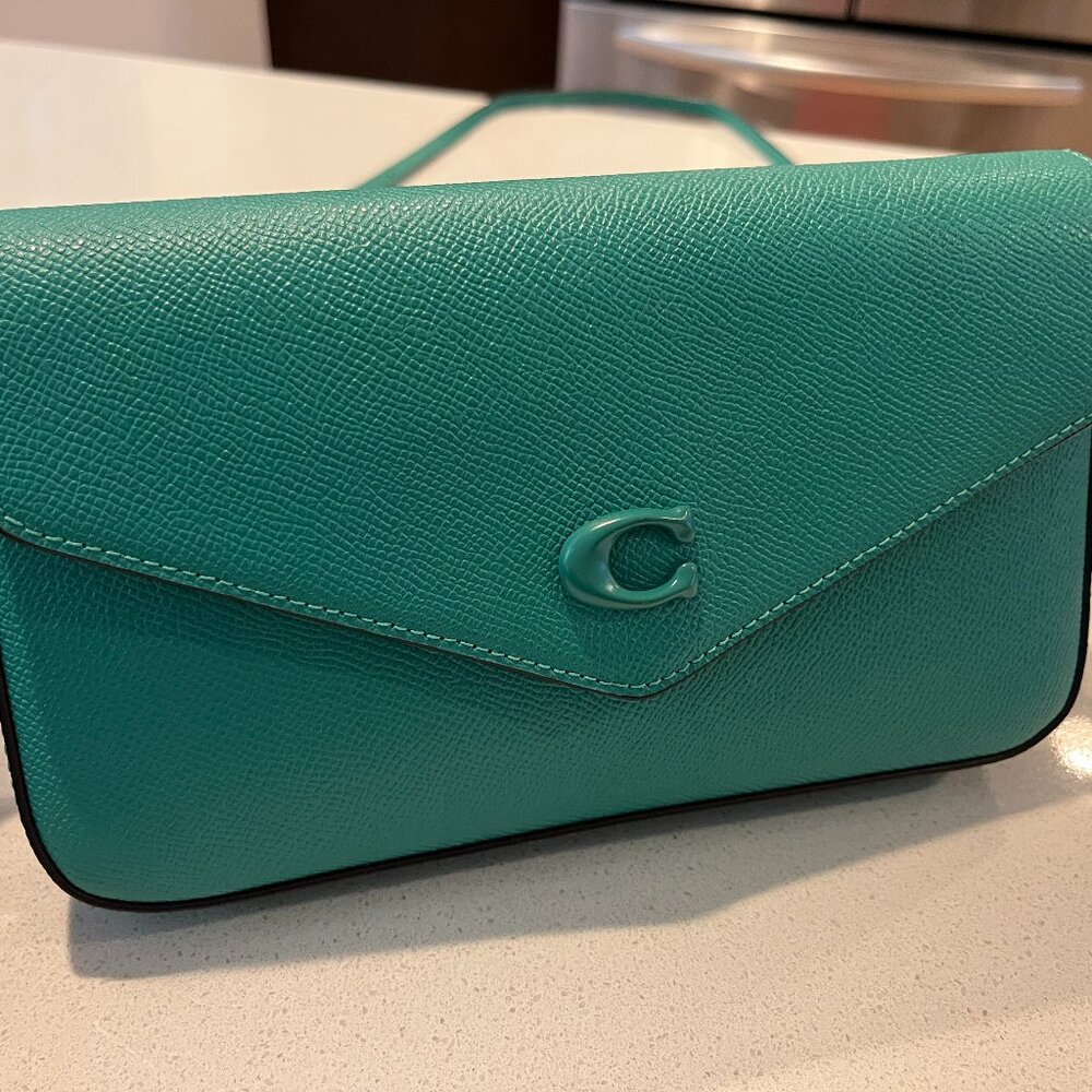 Coach Wyn Crossbody Bag, Teal Leather